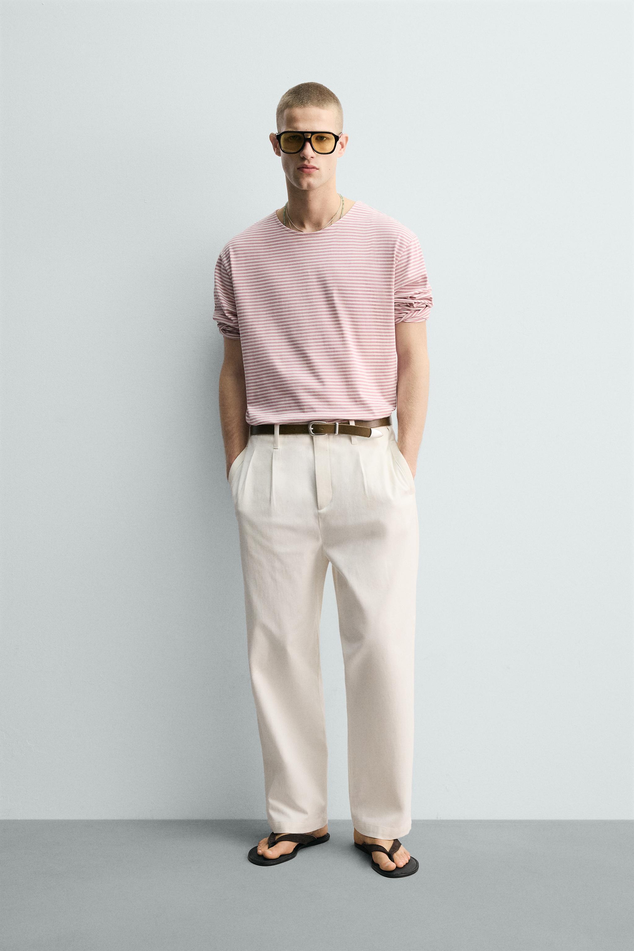 STRIPED JACQUARD T-SHIRT